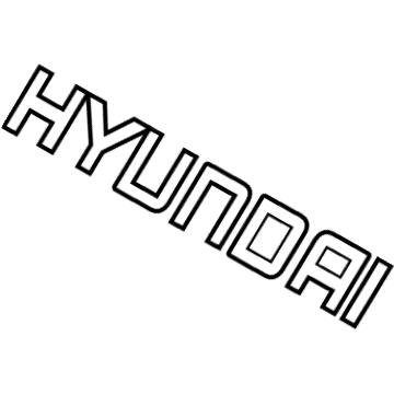Hyundai 86320-2D001 Emblem