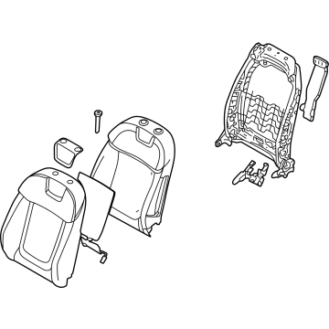 Hyundai 88400-CW010-WDB BACK ASSY-FR SEAT,RH