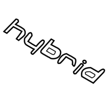 2016 Hyundai Sonata Hybrid Emblem - 86330-E6000