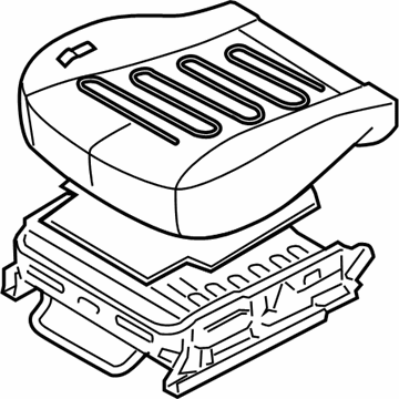 Hyundai 88100-4D320-CS2 Cushion Assembly-Front Seat,Driver