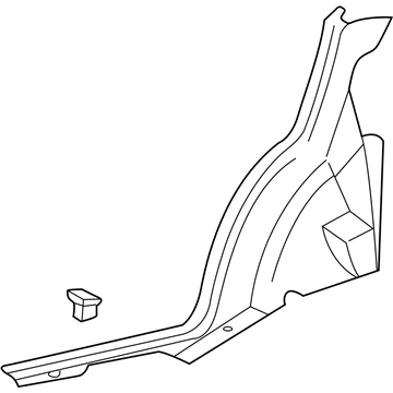 Hyundai 85880-25000-LT Trim Assembly-Rear Wheel House LH