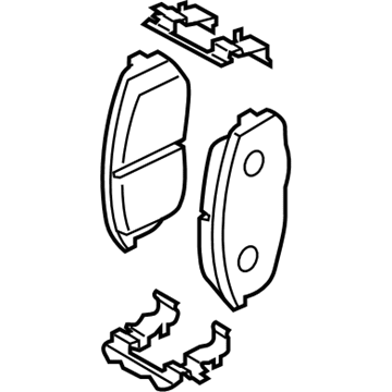 2021 Hyundai Kona Brake Pad Set - 58101-J9A05