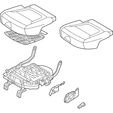 Hyundai 89100-CW020-PUA Cushion Assembly-2ND Seat,LH