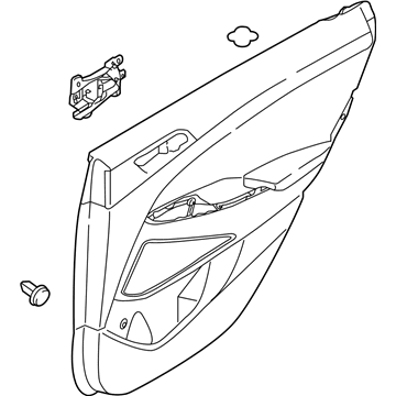 Hyundai 83307-D3070-UUE Panel Assembly-Rear Door Trim,LH