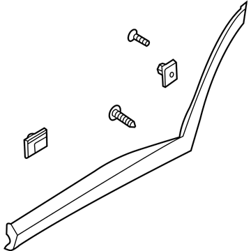 Hyundai 87732-S8000 GARNISH Assembly-RR Dr Side,RH