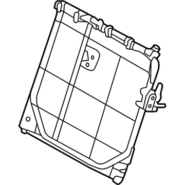 Hyundai 89310-1R151-8M Frame & Lock-R/SEAT Back LH