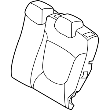 Hyundai 89360-1R100-N2E Rear Left-Hand Seat Back Covering