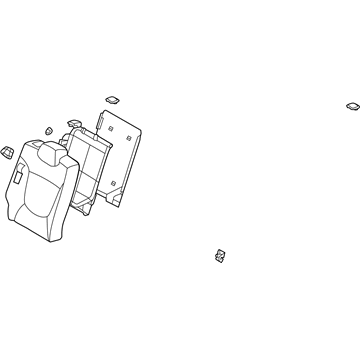 Hyundai 89400-1R110-N2S Back Assembly-Rear Seat RH