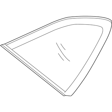 Hyundai 87810-J9020 Glass & MOULDING Assembly-Quarter