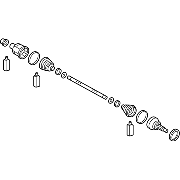 Hyundai 49500-J5300 Shaft Assembly-Drive,LH