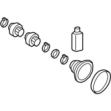 Hyundai 49575-F2100 Damper Kit-Front Axle Dynamic,RH