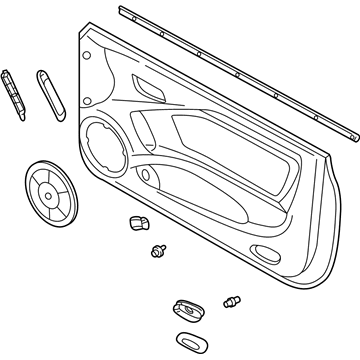 Hyundai 82301-2C410-SE Panel Complete-Front Door Trim,LH