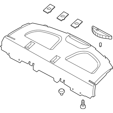 Hyundai 85610-1R300-B1 Trim Assembly-Package Tray