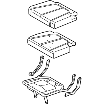 Hyundai 89A20-S8530-UDE CUSHION ASSY-3RD SEAT,RH