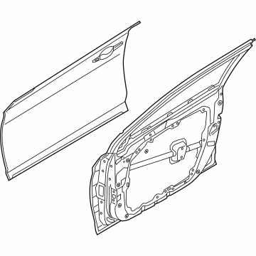 Hyundai 76004-L1000 Panel Assembly-Front Door,RH