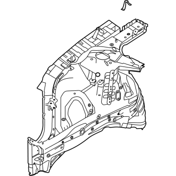 Hyundai 64502-L5000 Panel Assembly-FNDR Apron,RH