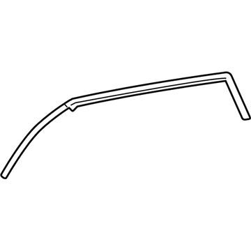 Hyundai 83160-3L000 Weatherstrip Assembly-Rear Door Upper RH