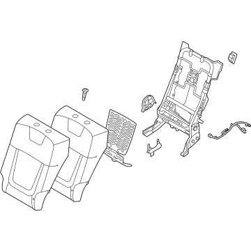 Hyundai 89300-CW010-KWF Back Assembly-RR Seat