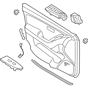 Hyundai 82301-2H671-8M Panel Complete-Front Door Trim,LH