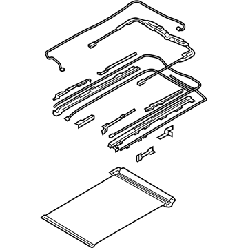 Hyundai 81646-G3000-TRY Rail Assembly-PANORAMAROOF MECHANI