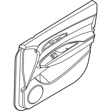 Hyundai 82240-AR000 W/STRIP-FR DR BELT I/S RH