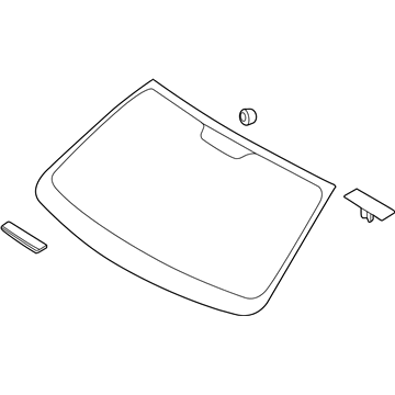 Hyundai 86110-2M030 Windshield Glass Assembly