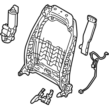 Hyundai 88410-CW020 Frame Assembly-FR Seat Back RH