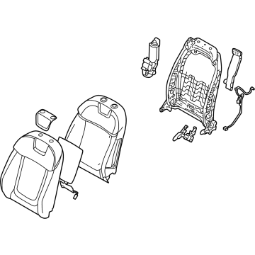 Hyundai 88400-CW010-KIE BACK ASSY-FR SEAT,RH