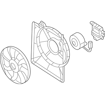 2006 Hyundai Entourage Fan Motor - 25380-4D900