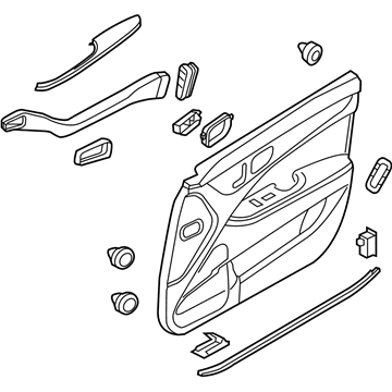 Hyundai 82306-3NIG0-RB4 Panel Assembly-Front Door Trim,RH