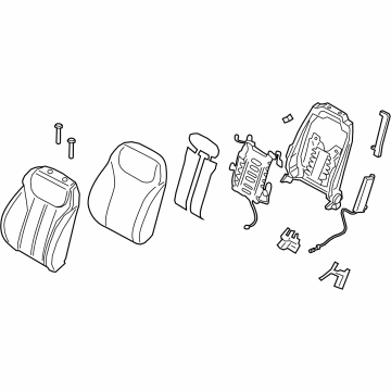 Hyundai 88300-CL020-YKM Back Assembly-FR Seat,LH