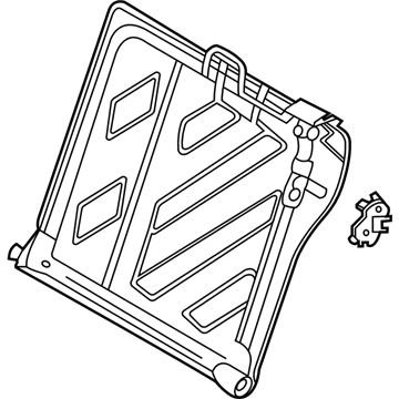 Hyundai 89310-J3050-NNB Frame Assembly-RR Seat Back LH