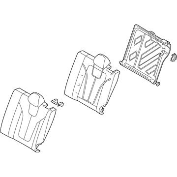 Hyundai 89300-K9000-SJA Back Assembly-RR Seat LH