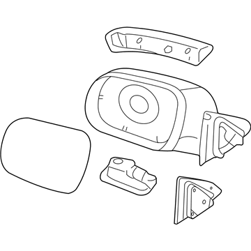 Hyundai 87610-3J330 Mirror Assembly-Outside Rear View,LH