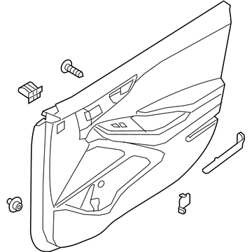 Hyundai 82307-G2200-T9Z Panel Assembly-Front Door Trim,LH