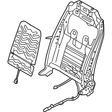 Hyundai 88410-B8550 Frame Assembly-Front Seat Back PASSEN