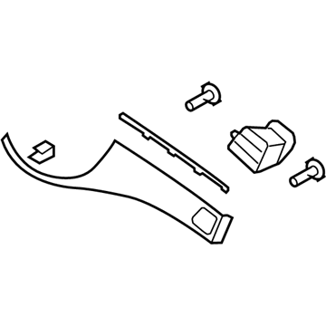 Hyundai 84790-3M000-A4 Plate Assembly-Crash Pad,RH