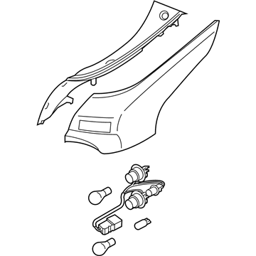 Hyundai 92401-J3010 Lamp Assembly-Rear Combination Outside,LH