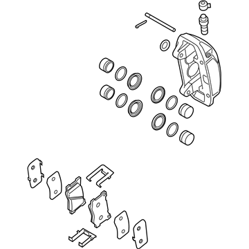 Hyundai 58110-J5510-RGE Brake Assembly-Front,LH