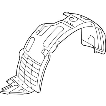 Hyundai 86811-4Z500 Front Wheel Guard Assembly,Left