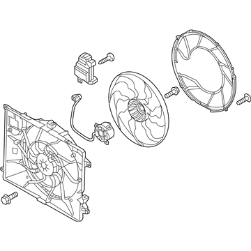 2016 Hyundai Genesis Fan Motor - 25380-B1280