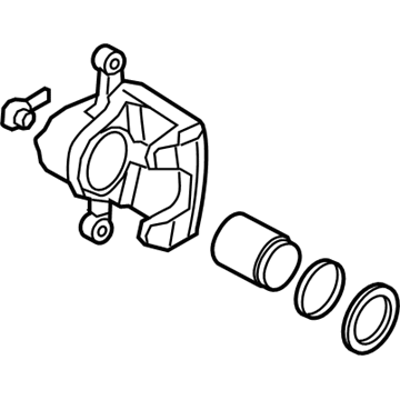 Hyundai 58310-J5A00 Caliper Kit-Rear Brake,LH