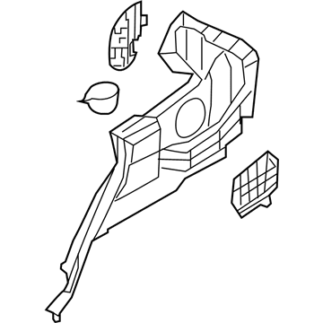 Hyundai 85730-3J500-WK Trim Assembly-Luggage Side LH