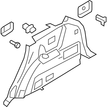 Hyundai 85740-3J100-6T Trim Assembly-Luggage Side RH