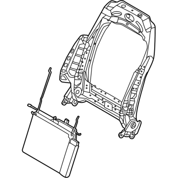 Hyundai 88310-AR020 FRAME ASSY-FR SEAT BACK LH