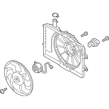 2020 Hyundai Elantra Fan Motor - 25380-M6000