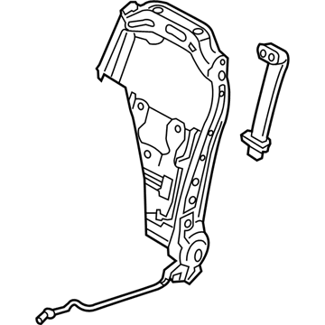 Hyundai 88310-D3545 Frame Assembly-FR Seat Back LH