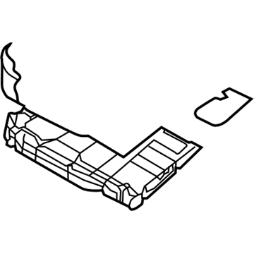 Hyundai 89210-3N560 Frame & Pad Assembly-Rear Seat Cushion