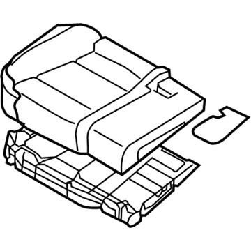 Hyundai 89205-3NFA0-NVN Cushion Assembly-Rear Seat,RH