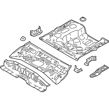 Hyundai 65510-J0000 Panel Assembly-Rear Floor